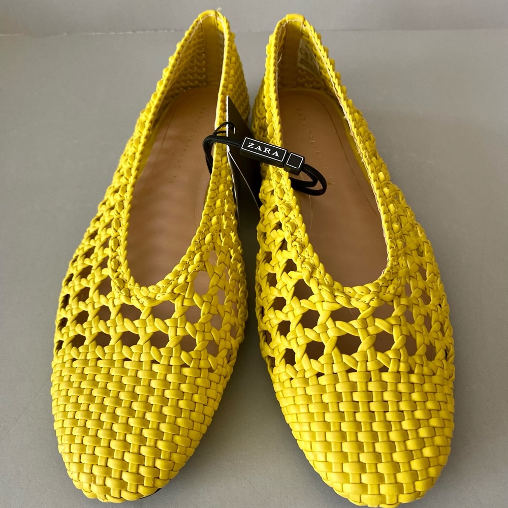 ZARA BRAIDED FLAT SHOES